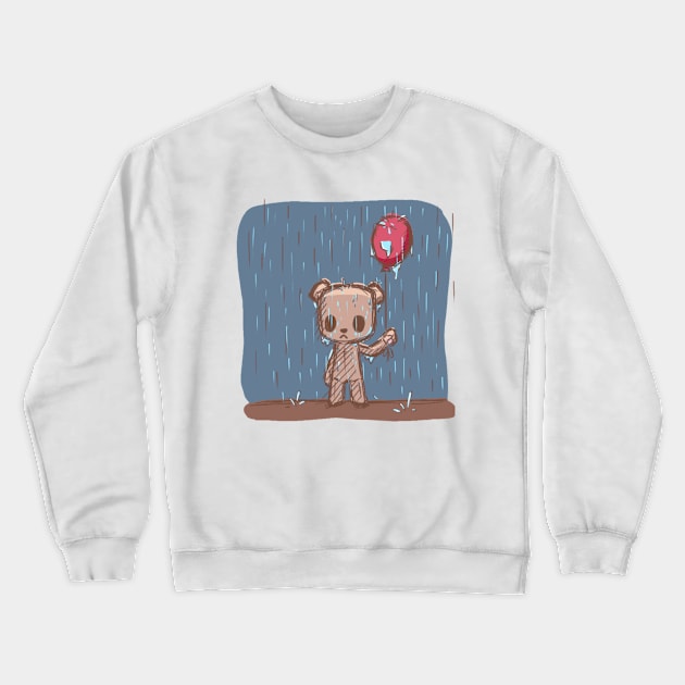 Hako with Balloon Crewneck Sweatshirt by mongdrawings